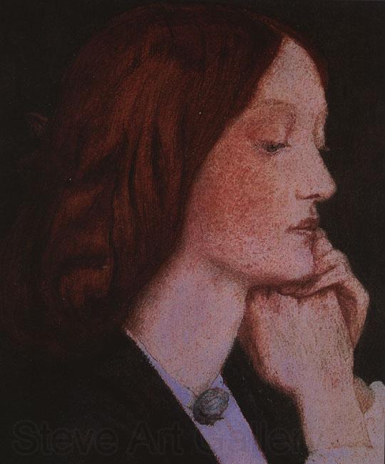 Dante Gabriel Rossetti Portrait of Elizabeth Siddal Norge oil painting art